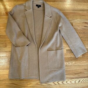 Jcrew women’s tan sweater cardigan blazer size XS